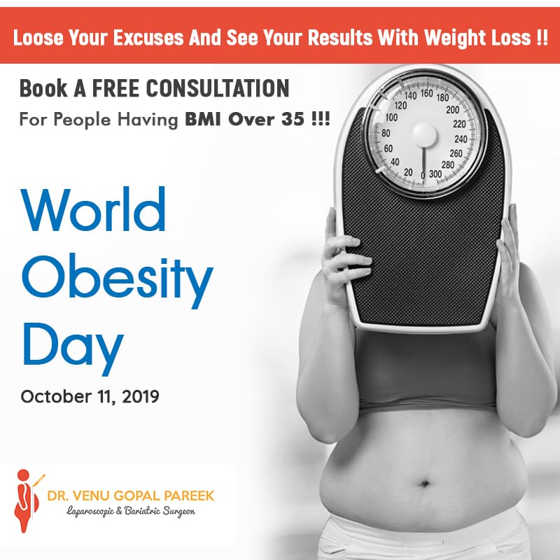 Book A Free Consultation For People Having BMI Over 35 On This World Obesity Day !