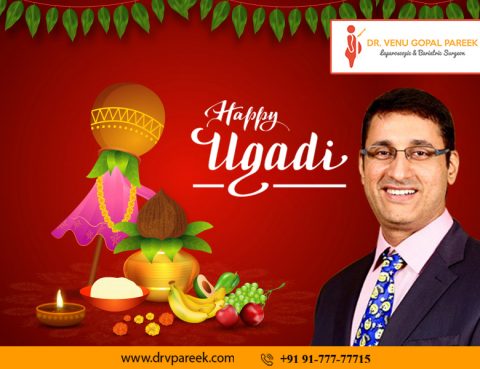 Happy Ugadi wishes by Dr. Venugopal Pareek, One of the best Bariatric surgeons in Hyderabad