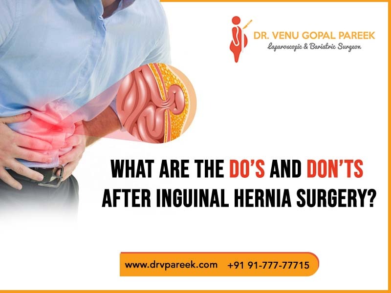 Best Inguinal Hernia surgery by Dr. V Pareek, One of the best Bariatric and Laparoscopic surgery specialist in Hyderabad
