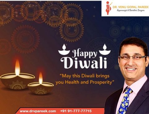 Dr V pareek Wishing You Happy Diwali, Bariatric surgeon in Hyderabad