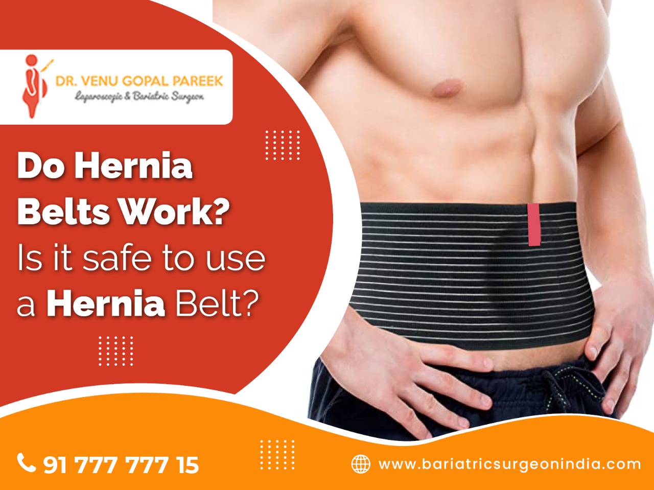 Generic Umbilical Hernia Belt For Men And Women Abdominal Hernia